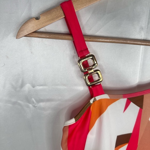 Stylish Multicolor Geometric One Shoulder Wide Leg Jumpsuit Size XXL - Picture 3 of 10